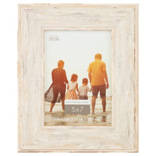 12 Pack: Greige Distressed Wide 5" x 7" Frame, Expressions™ by Studio Décor®